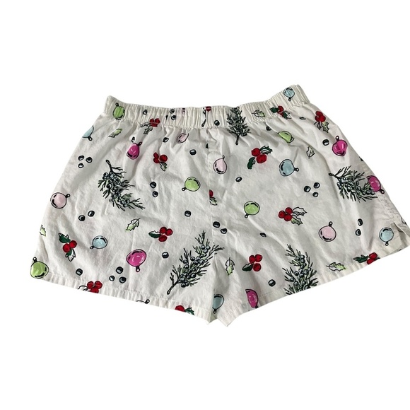 Colsie Holiday Pajama Sleep Shorts Women’s Medium Cotton Christmas Print Lounge - Picture 2 of 8